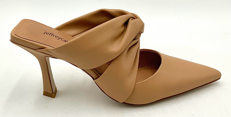 JEFFREY CAMPBELL Camel Knot Front Pointed Mules 6