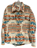 MYSTREE Orange/Teal/Cream Tribal Print L/S B/D Jacket