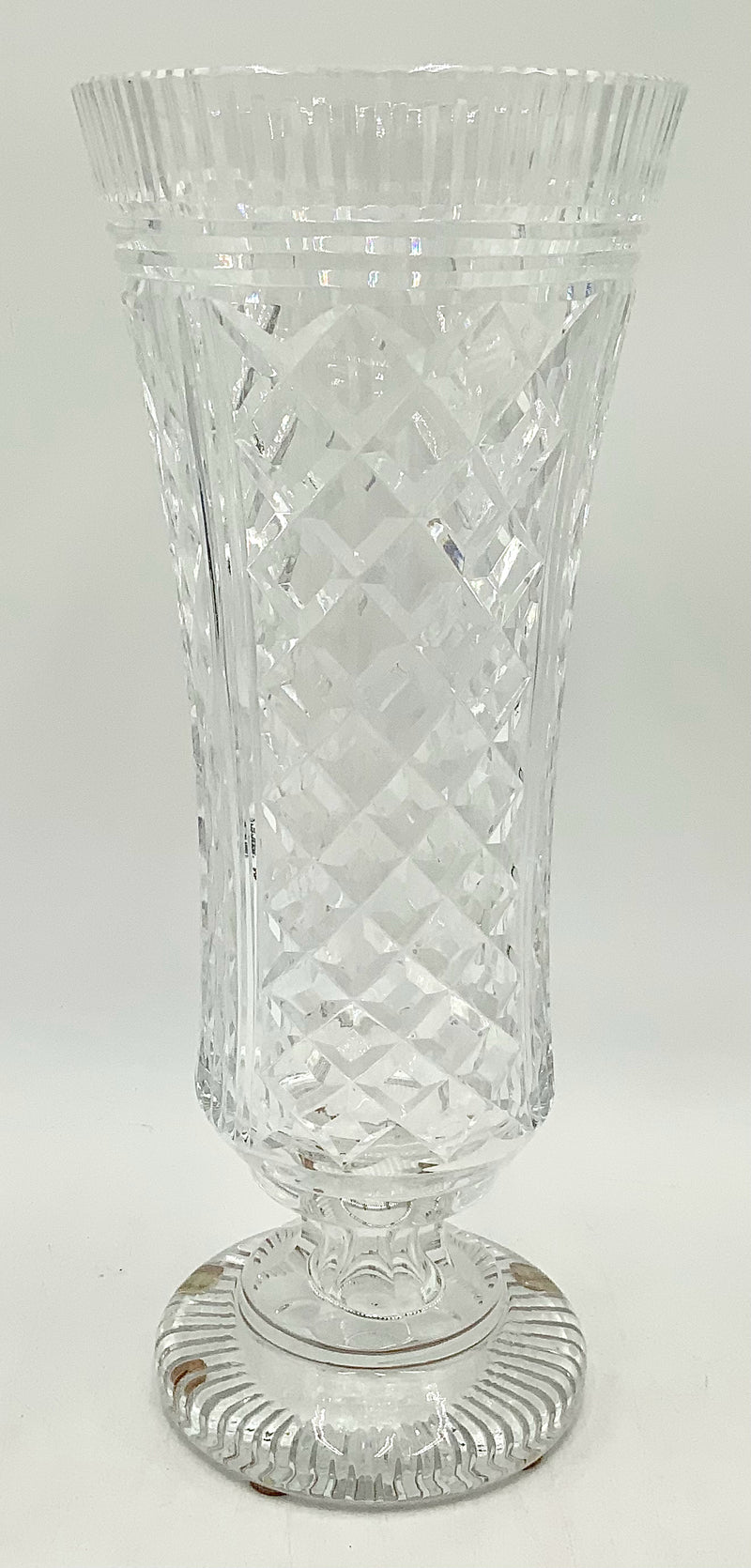 Waterford Crystal 14" Footed Vase