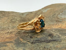 14kt Gold, Diamond & Sapphire Ring
