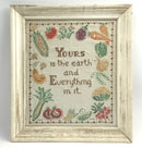Pair of 1964 Framed Cross Stich Wall Art