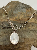 ATI Sterling Necklace w/Oval Pendant