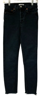 REDONE Dark Wash Super Skinny Button Fly Jeans sz 25