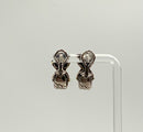 DAVID YURMAN 14kt Gold & Sterling "X" Cable Earrings