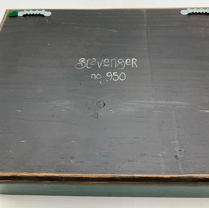 Scavenger Handmade Wood Box with Raven Motif