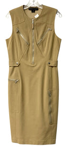 RALPH LAUREN BLACK LABEL Khaki 1/2 Zip w/Multple Zip Pockets S/L Dress