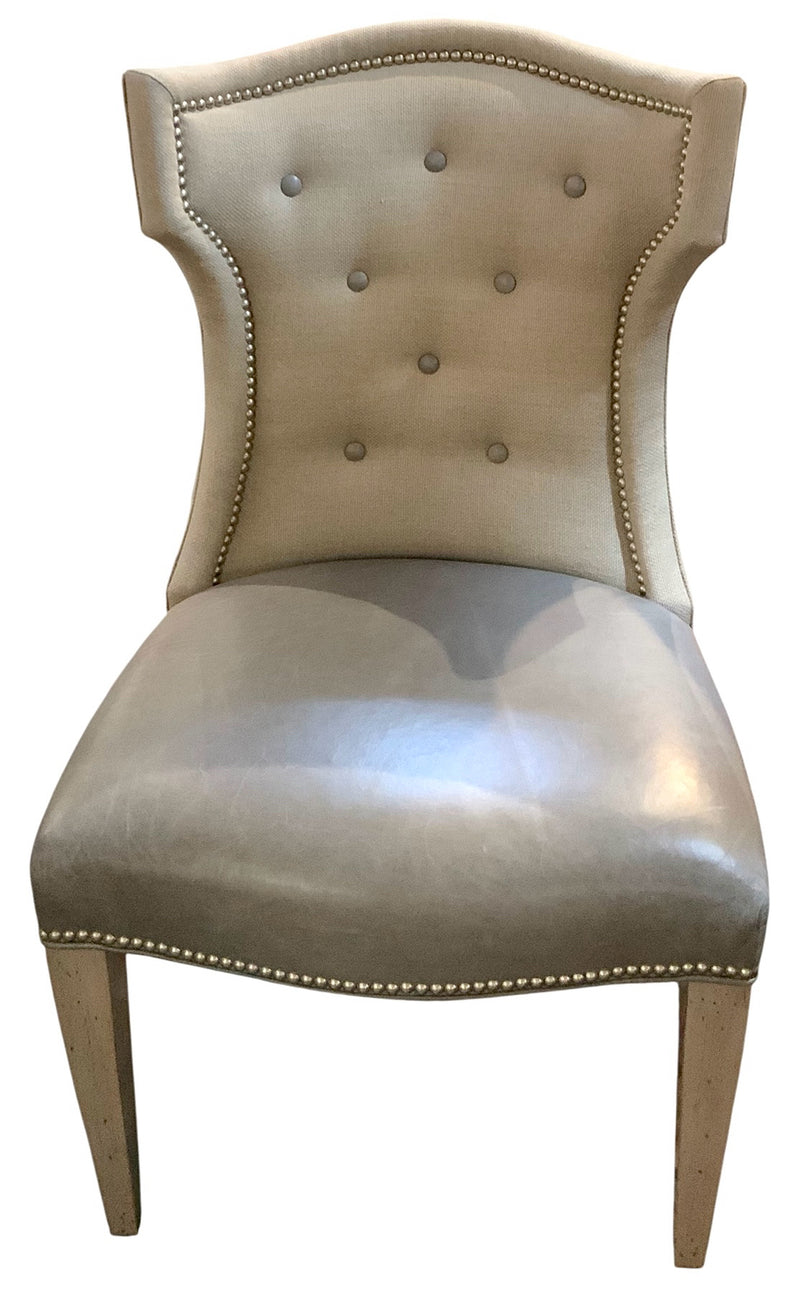 Set/6 Lillian August for Hickory White Quinn Upholstered Dining Chairs
