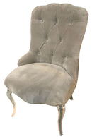 Pair of Caracole Glass Slipper Chairs