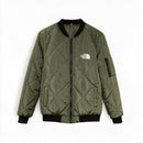 The North Face Green Quiltedw w/Black Accents L/S Zip Jacket