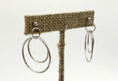 14kt & 10kt Gold Double Circles Dangle Earrings