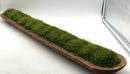Oval Wood & Moss Table Centerpiece