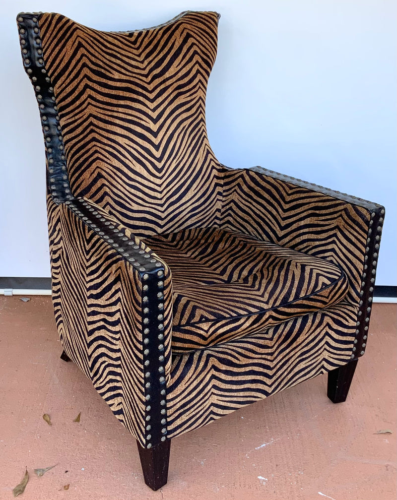 Uttermost Kiango Chair with Zebra Upholstery