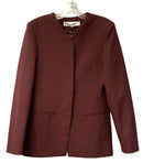 ZARA Burgundy Three Button Jacket