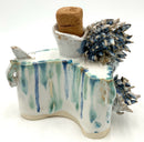 Blue Japanese Sake Bottle