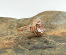 14kt Rose Gold, Diamond & Danburite Ring