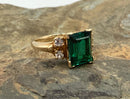 14kt Gold & Lab Grown Sapphire Ring