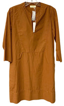STARK Rust Split Neck 3/4 Sleeve Dress