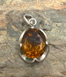 Sterling & Citrine Reversible Pendant