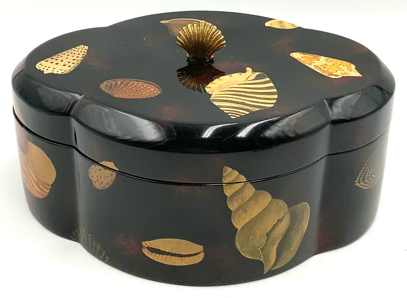 Maitland Smith Lacquered Seashell Box