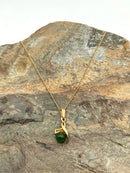 14kt Gold, Gold Filled Metal & Jade Necklace