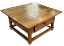 Antique Pine Cocktail Table with Drawer