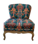 Vintage Upholstered Slipper Chair