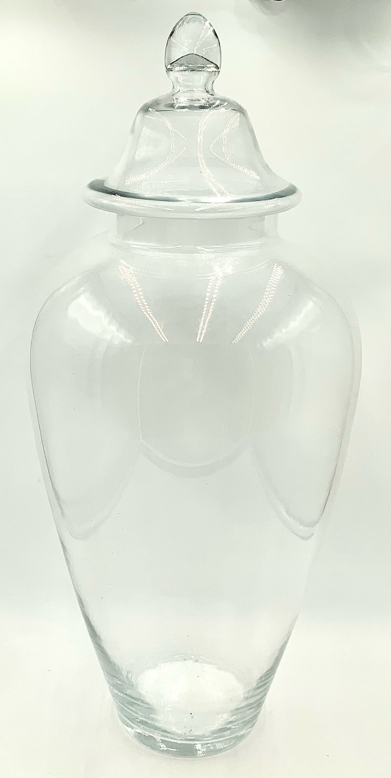Jumbo Clear Glass Ginger Jar