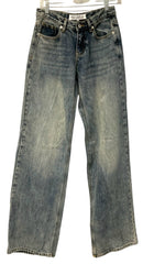 SKY DOLLS Stone Washed Wide Leg Tall Jeans sz 28