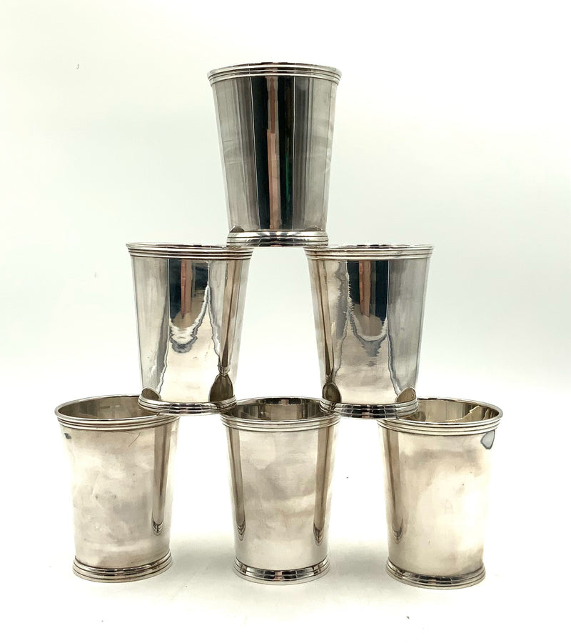 Set/6 Silverplate Mint Julep Cups