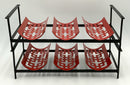 Vintage MCM Metal Wine Rack