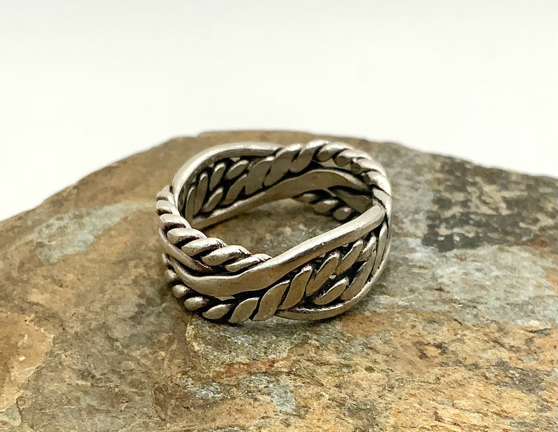 Sterling Silver Twisted Wire Ring