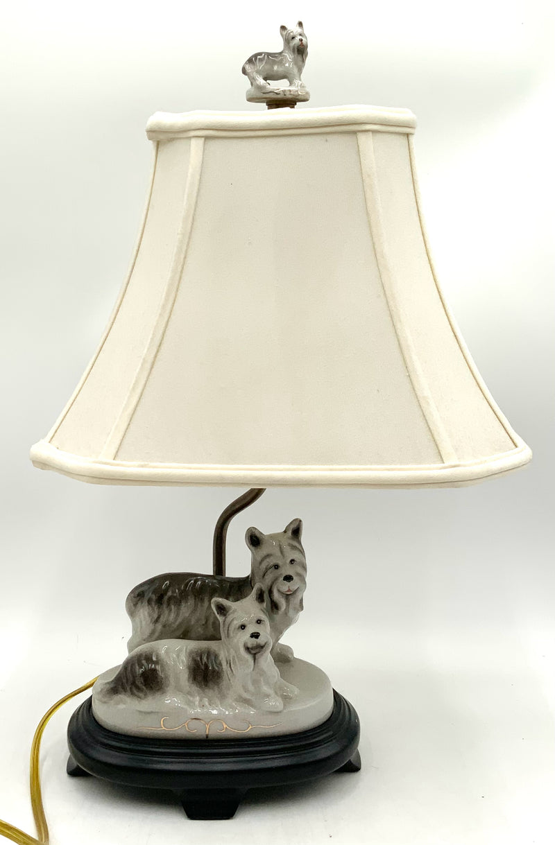 Ceramic Dog Lamp