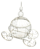 White Metal Cinderella Carriage