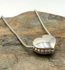 Sterling Puffy Heart Necklace