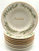 Set/6 Williams Sonoma Bouquet Garni Pasta Bowls
