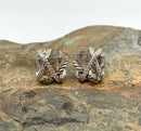 DAVID YURMAN Sterling, Diamond & Lead Crystal Earrings