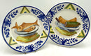 Pair of Handpainted Spanish Pottery Plates