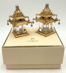 Pair of L'Objet Pagoda Salt & Pepper Shakers