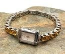 VALENTINO Stainless Steel Citrine &  Mother of Pearl Watch