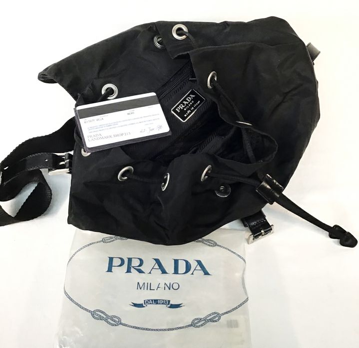 PRADA Vintage Black Tessuto Nylon Backpack AS IS