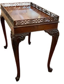Chippendale Style Tea Table With Fretwork Gallery