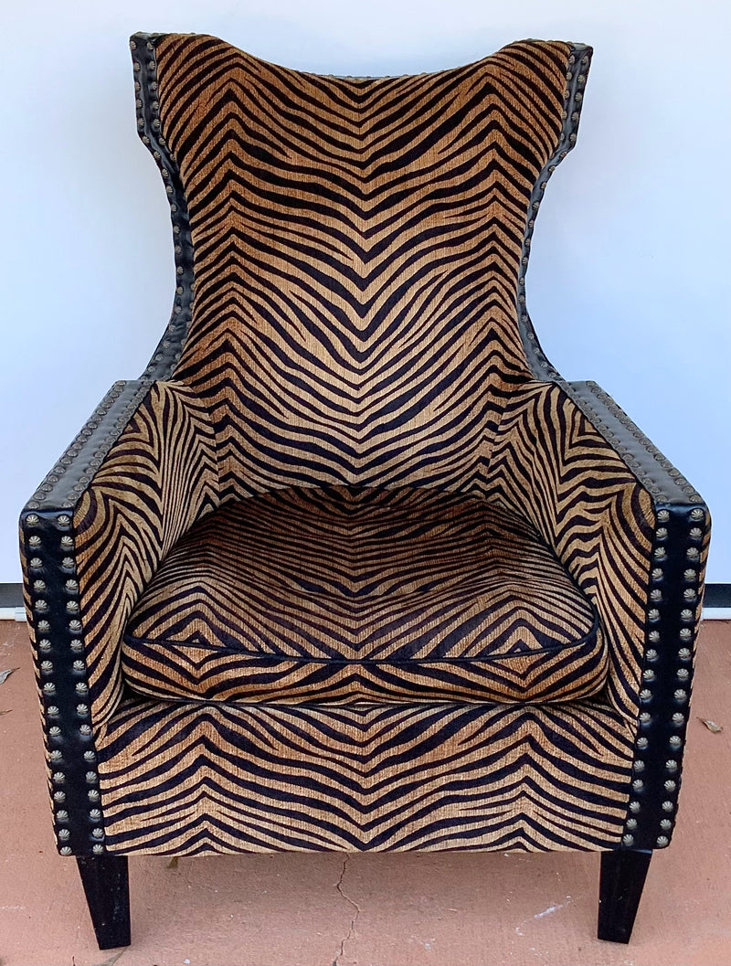 Uttermost Kiango Chair with Zebra Upholstery