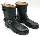 FRYE Black Leather Triple Buckle Veronica Calf Boots 6.5