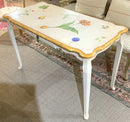 Painted Writing Desk With Floral Design