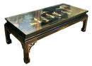 Vintage Black Lacquer Asian Coffee Table