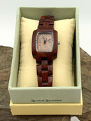 MARTIN & MACARTHUR Ladies' Stainless Steel & Koa Wood Watch