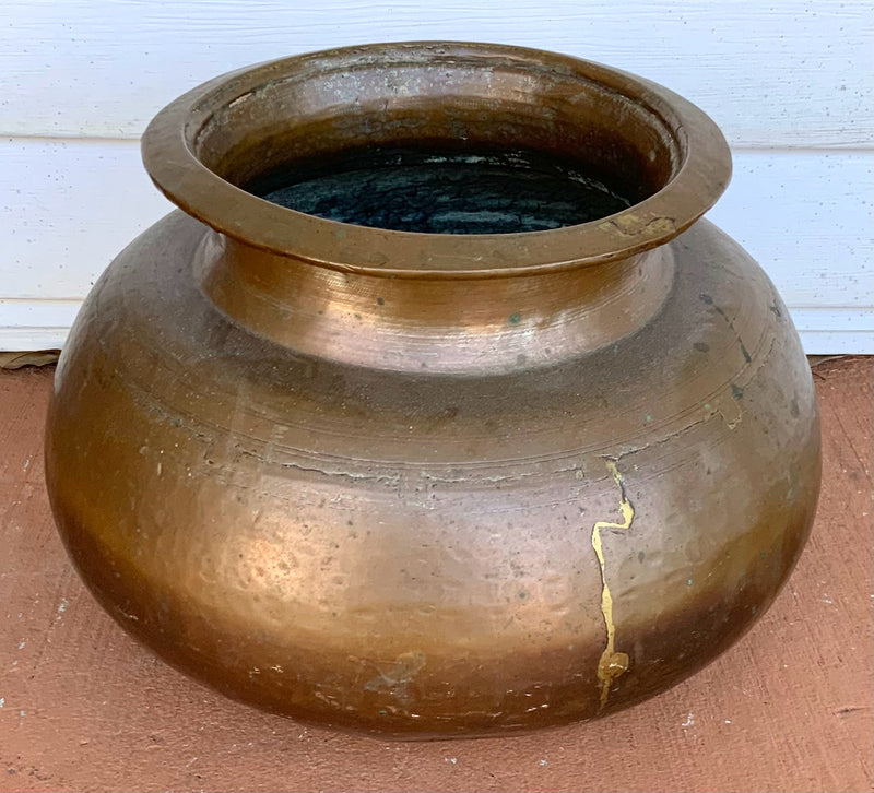 Antique Copper Water Storage Pot