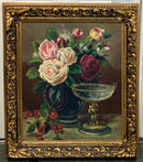Vintage Still Life oil on Canvas