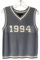 CENTRAL PARK WEST Blue/White "1994" Sweater Vest