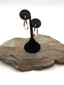 14kt Gold Twisted Oval Shaped Earrings